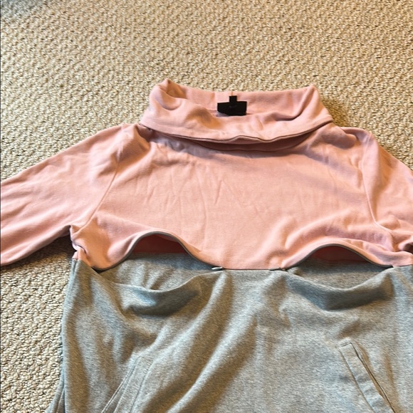 Nursing Queen Pink Boxy Cowl Neck Sweater - Picture 2 of 4